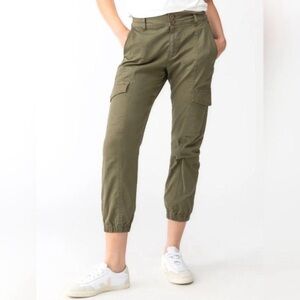 Sanctuary Women's Olive Green Cargo Rebel Utility Techwear Streetwear Pants Sz29